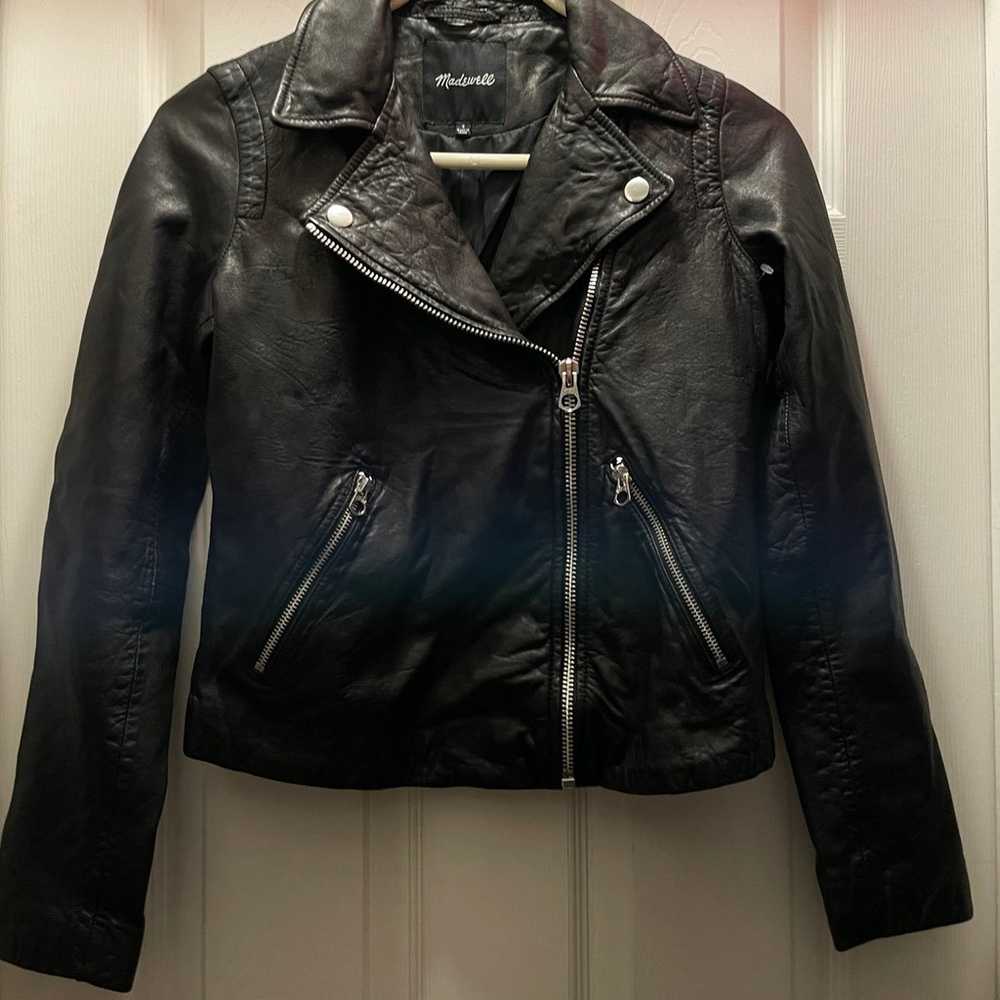 madewell washed leather moto jacket - image 4
