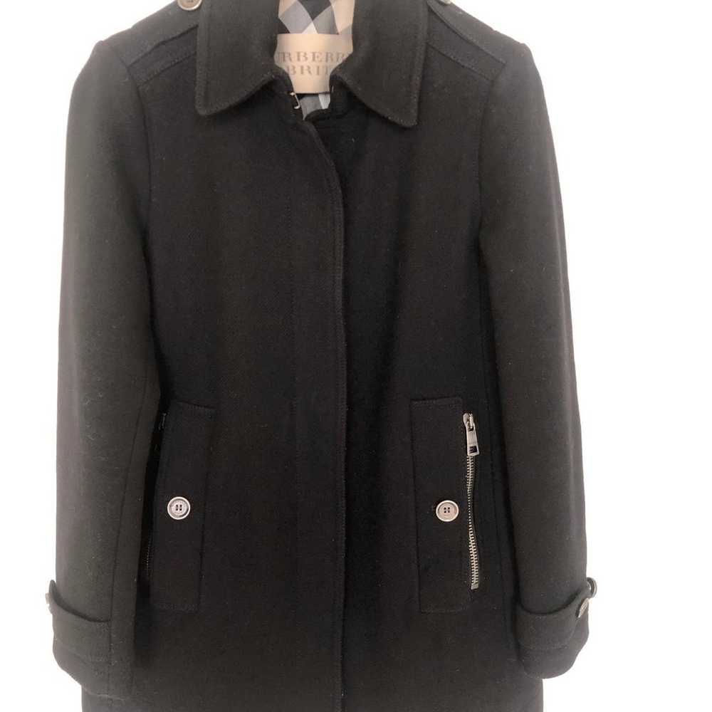 Burberry Brit Black Elmsby Wool cashmere coat - image 1