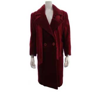 ENRICO COVERI Vintage Burgundy Wool Coat