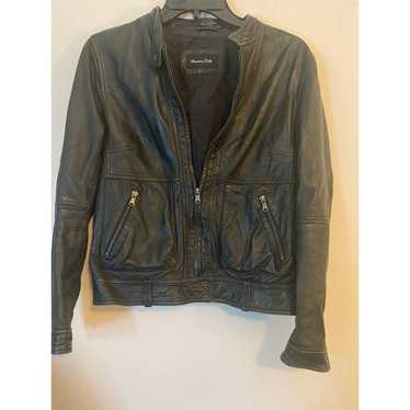 Massimo Dutti Leather moto jacket