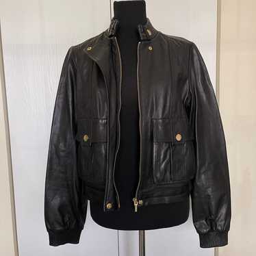 Tory Burch black leather moto jacket (only) - image 1