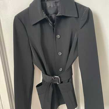 Black  long sleeve  light weight belted - image 1