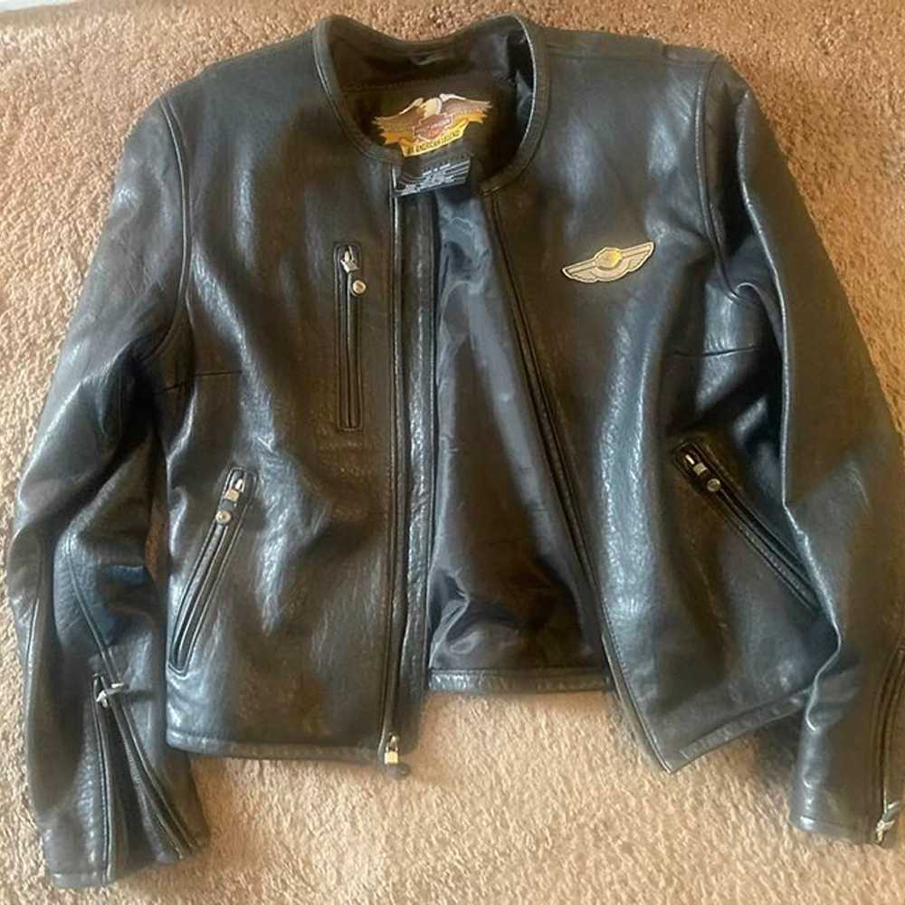 Harley Davidson Women's Motorcycle Leather Jacket - image 1