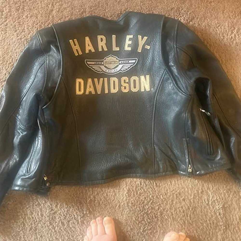 Harley Davidson Women's Motorcycle Leather Jacket - image 2