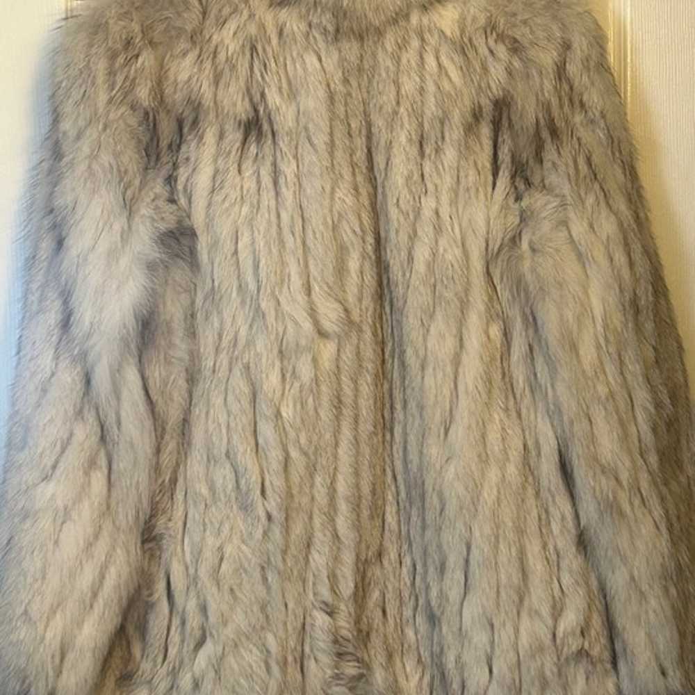 Vintage Blue Fox Fur Coat - image 12
