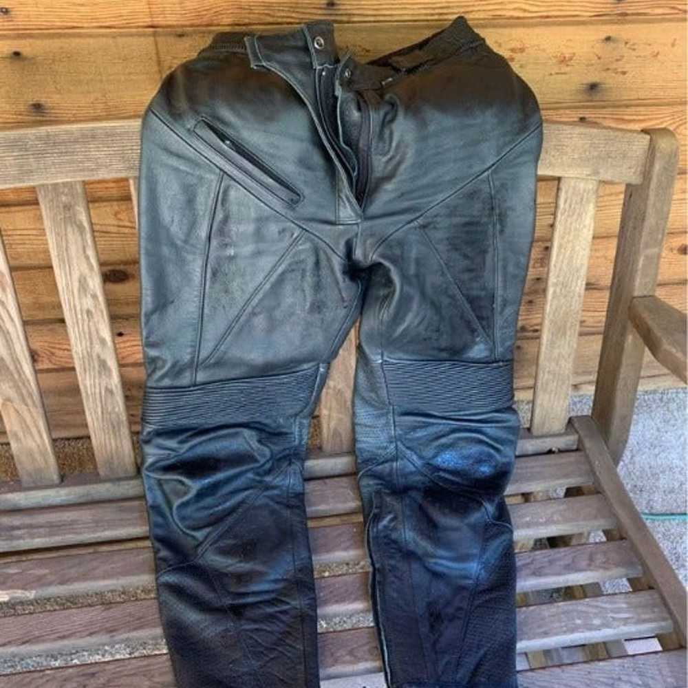 Triumph Leather jacket and pants-women's size Med… - image 5