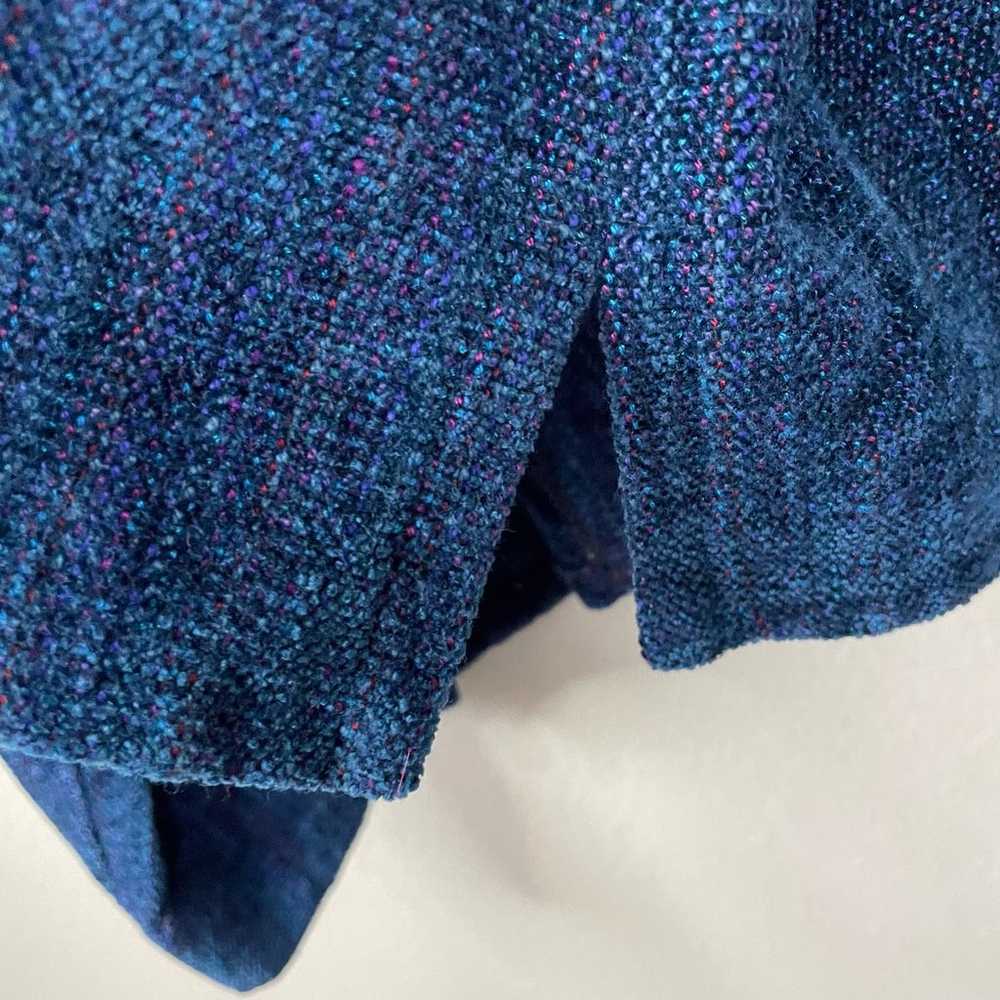 The Oregon Weaver Blue Jacket Hand Woven Deep V B… - image 3