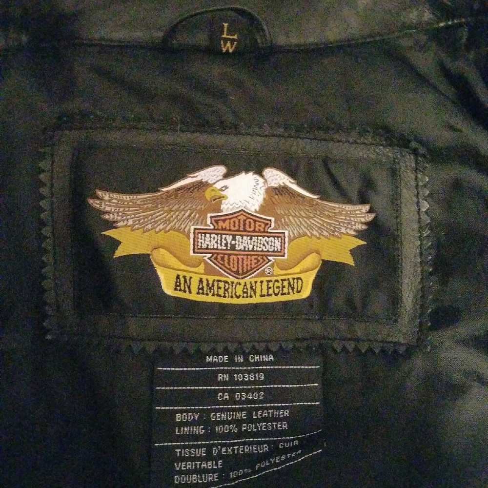 Womens Harley Davidson Leather Jacket - image 3