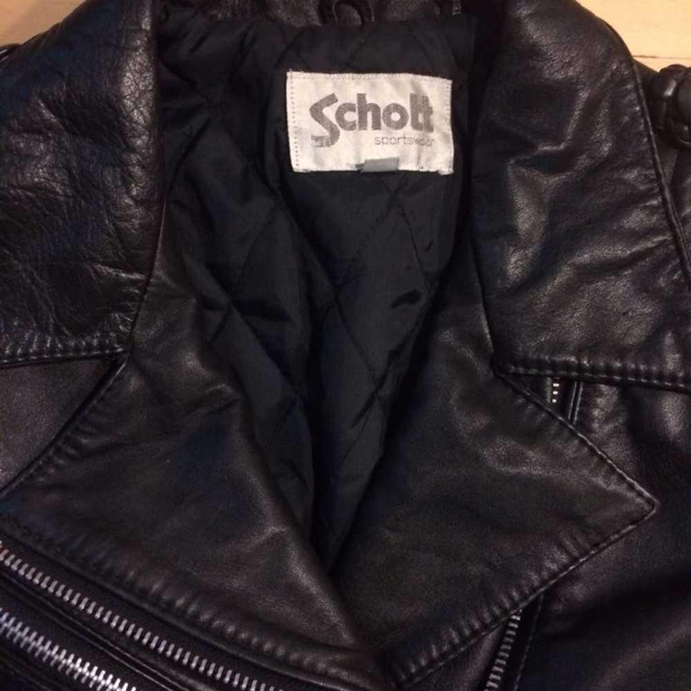 Vintage Schott Perfecto Leather Jacket - image 3