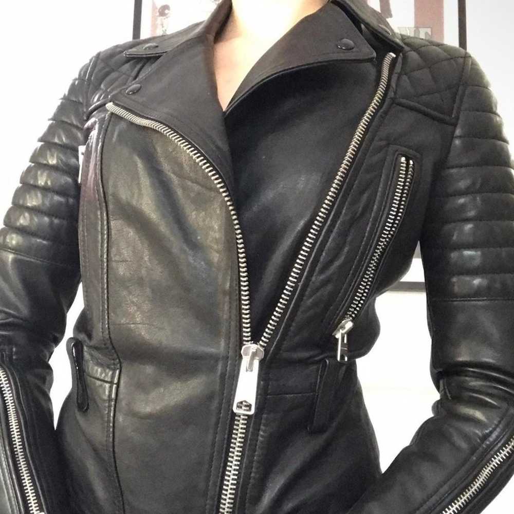 All saints Leather Jacket - image 2