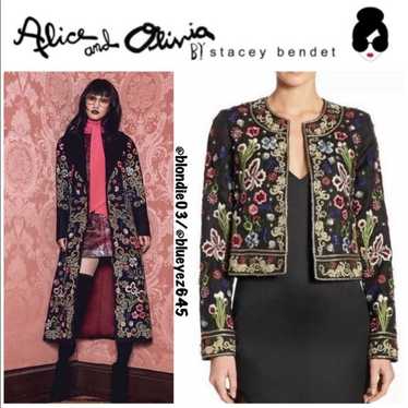 Alice + Olivia “Kidman” embroidered boxy jacket XS - image 1