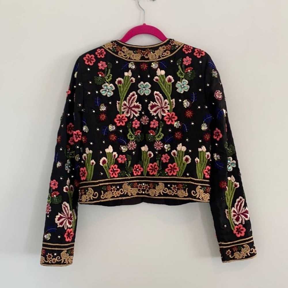 Alice + Olivia “Kidman” embroidered boxy jacket XS - image 4