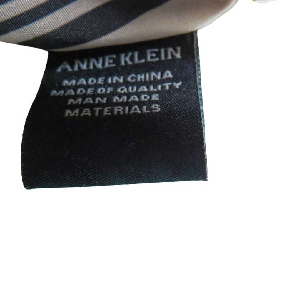 1990s Vintage Anne Klein Aqua Blue Pebbled Leathe… - image 11