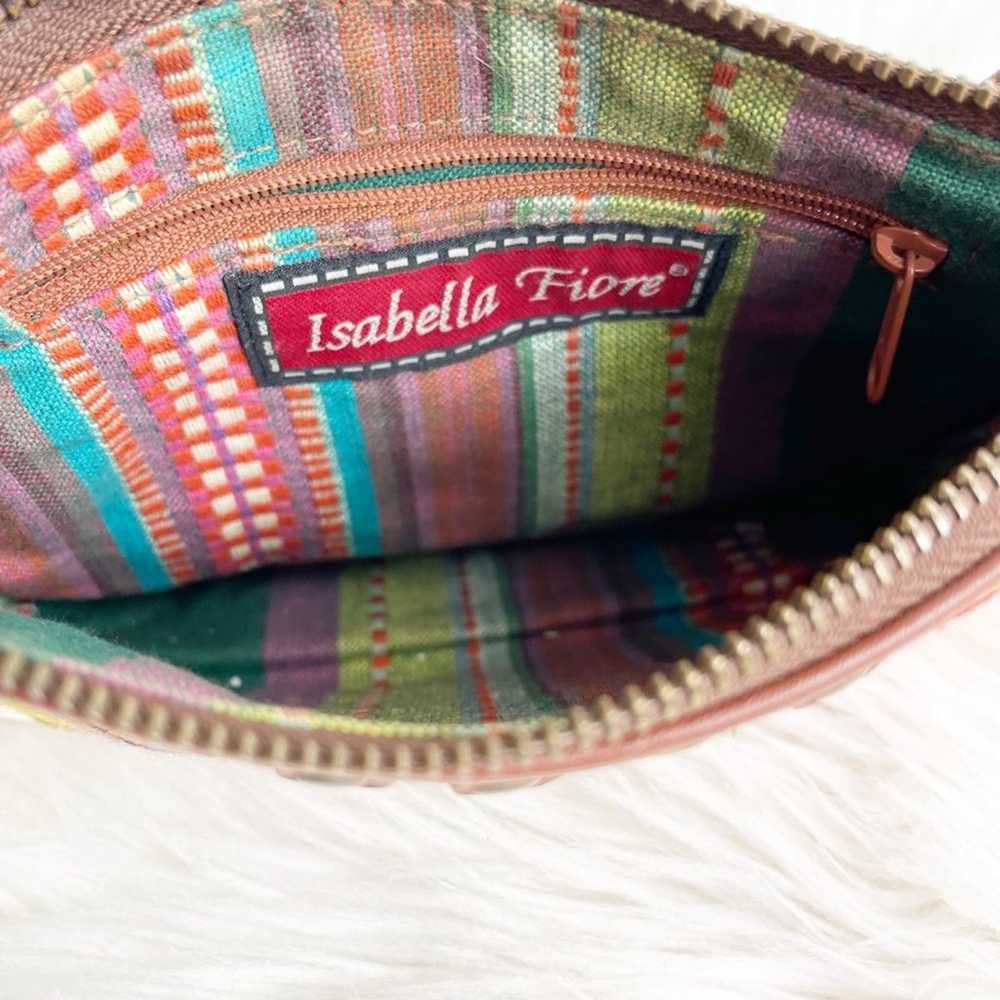 ISABELLA FIORE VINTAGE Embroidered Leather Handbag - image 10