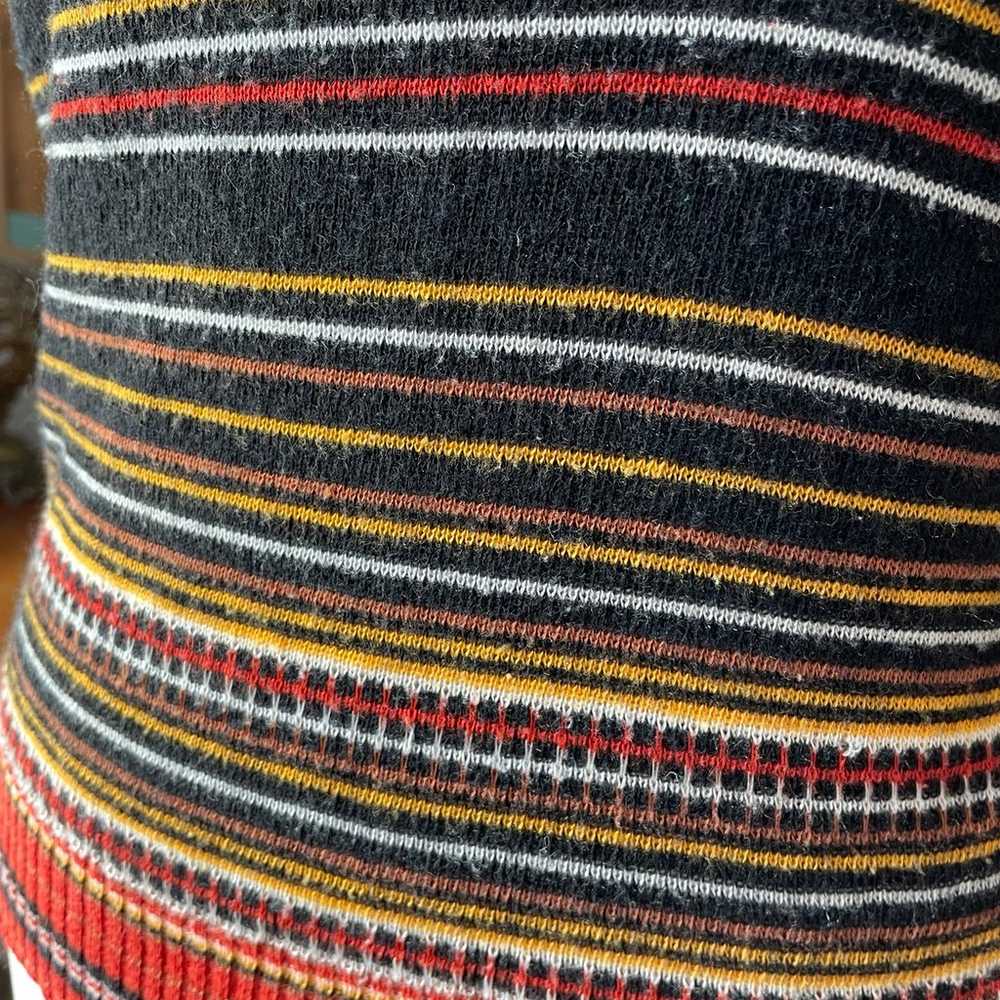 [XS] Vintage 70s Striped Knit Top - image 2