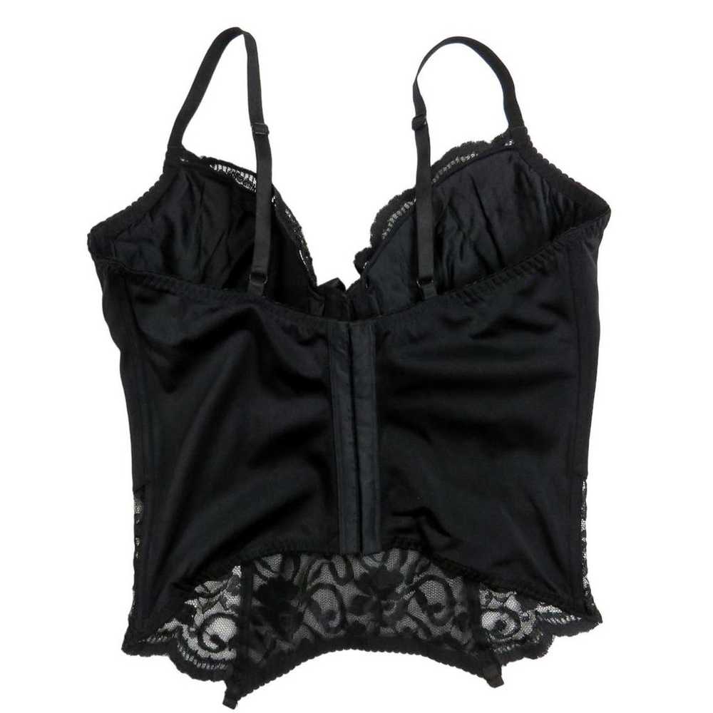La Bellezza 1990s Vintage Black Lace Sexy Corset … - image 4