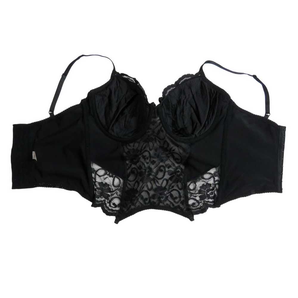 La Bellezza 1990s Vintage Black Lace Sexy Corset … - image 5