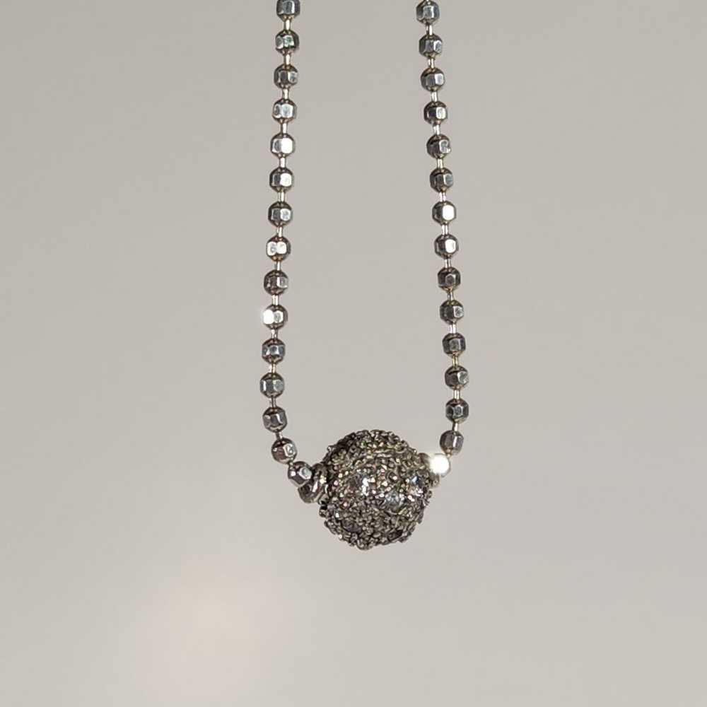 Genuine Vintage Sterling Silver "Textured Sphere"… - image 2