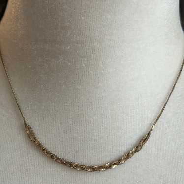 Vintage Caco 14k Yellow Gold Filled Twist Chain Br
