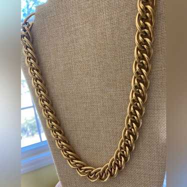 Napier Unisex Gold Tone Chunky Chain Vintage Neckl