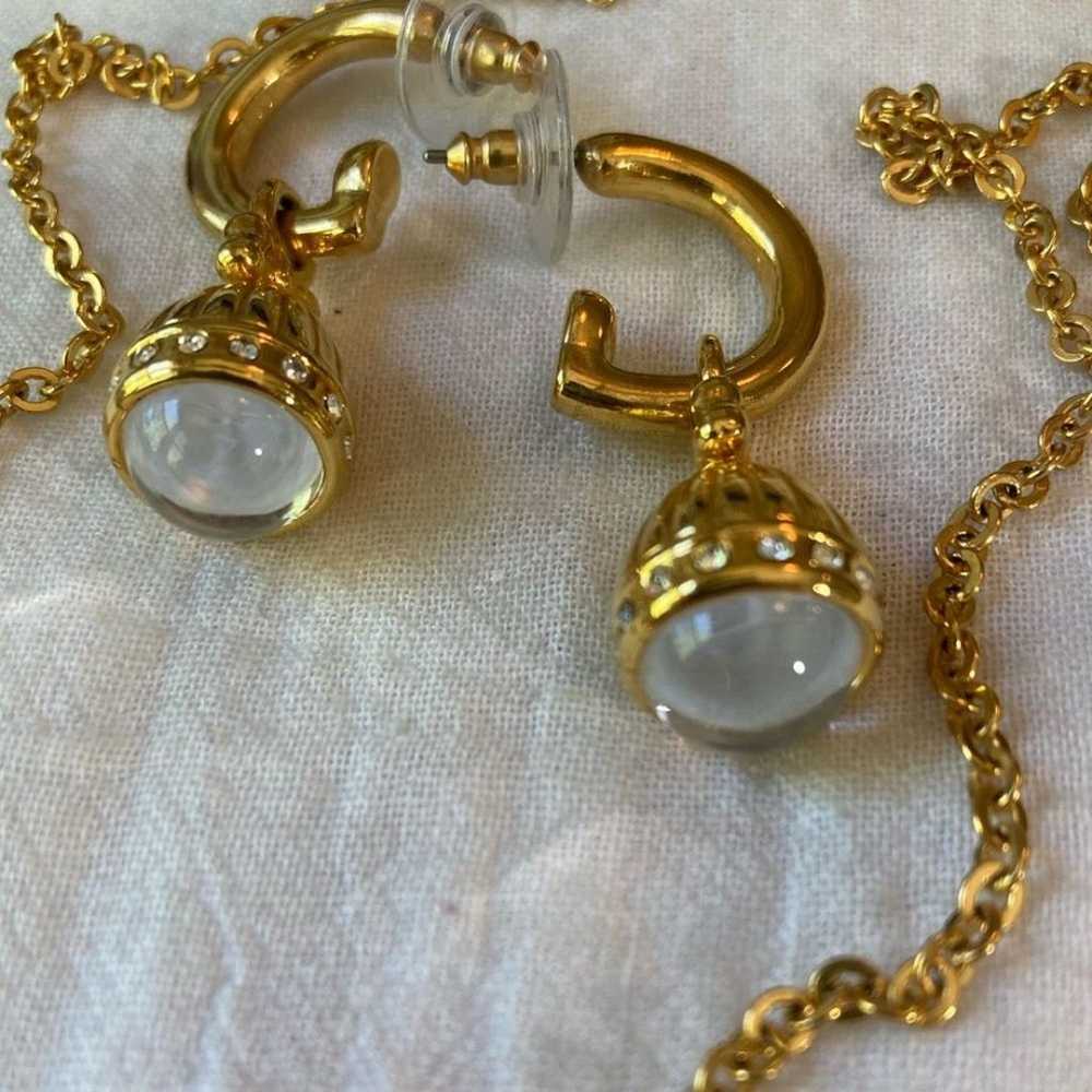 Joan Rivers Egg Watch Pendant Necklace & Earrings… - image 10