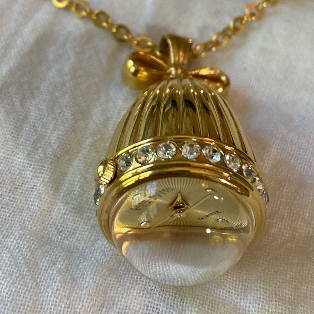Joan Rivers Egg Watch Pendant Necklace & Earrings… - image 4