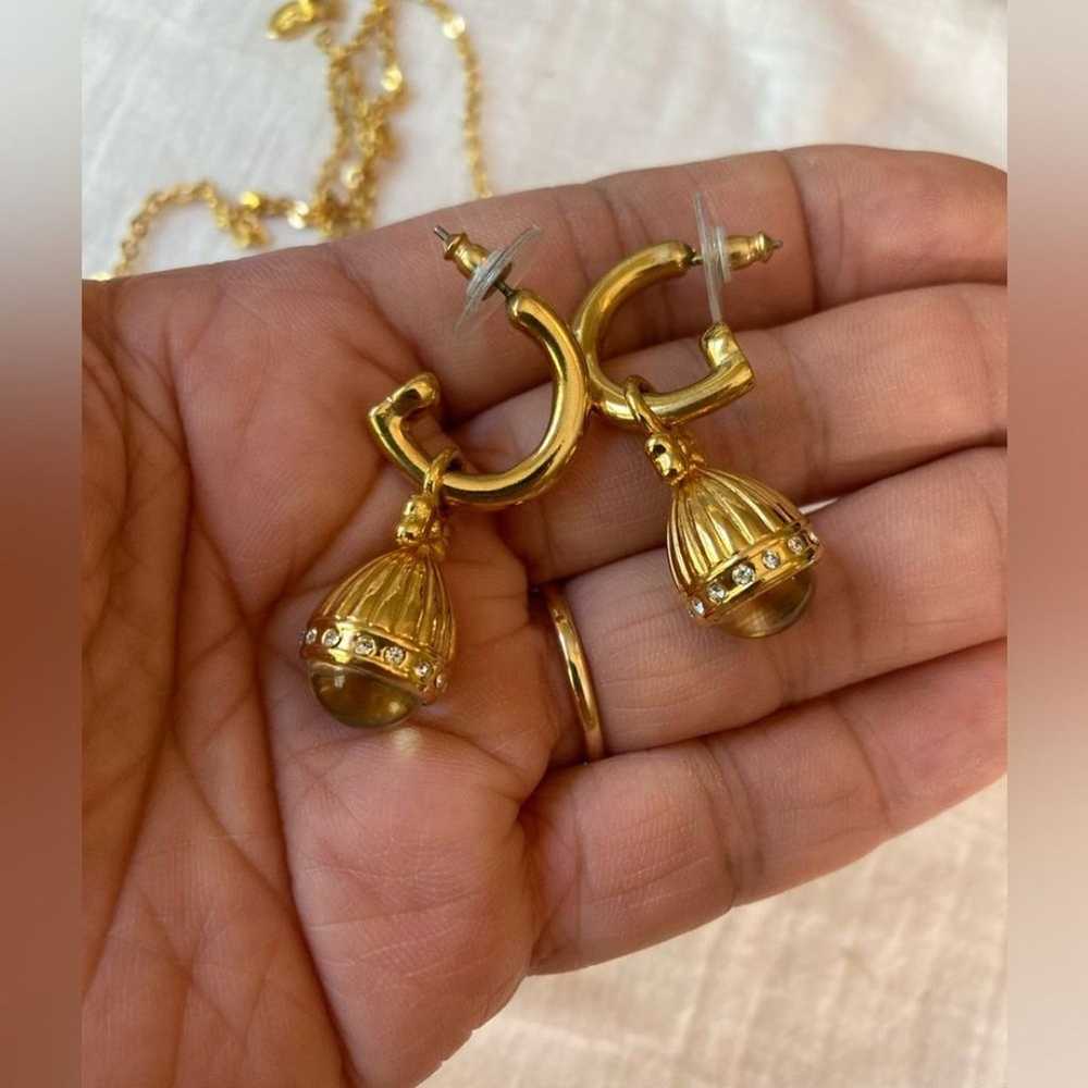 Joan Rivers Egg Watch Pendant Necklace & Earrings… - image 5