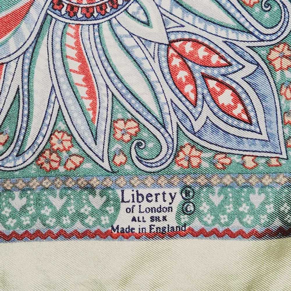 Vintage Signed 26" sq Liberty of London All Silk … - image 3