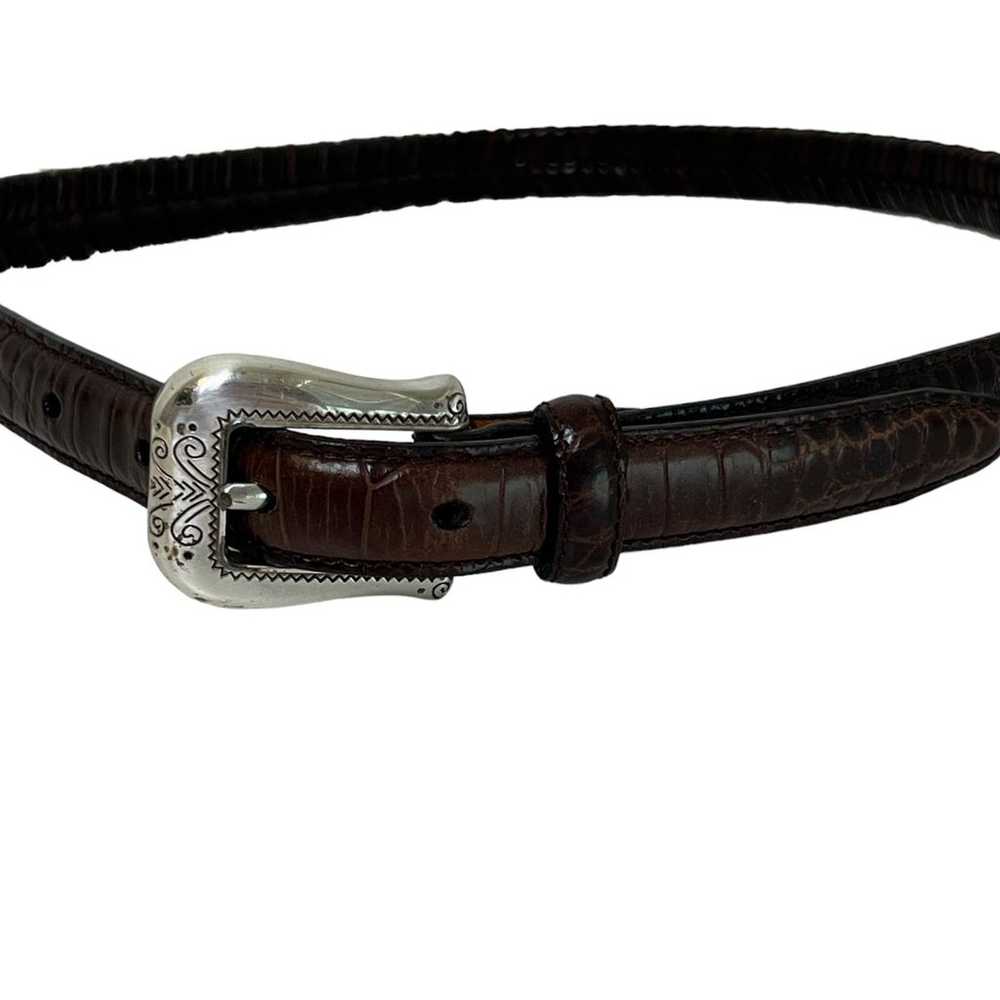 Brighton Womens Leather Belt 05108 Brown Fishtail… - image 2