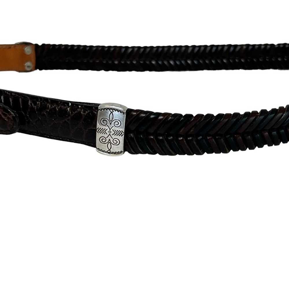 Brighton Womens Leather Belt 05108 Brown Fishtail… - image 3