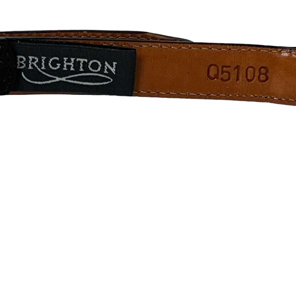 Brighton Womens Leather Belt 05108 Brown Fishtail… - image 5