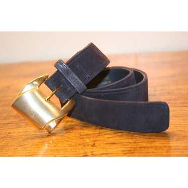 VGT PURPLE LEATHER Belt,vintage women leather belt