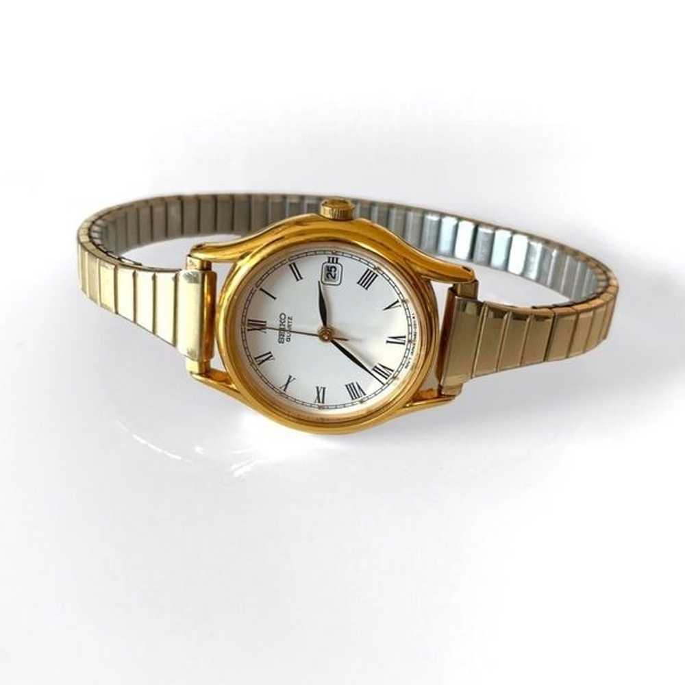 Vintage Seiko Gold Stretch Watch - image 1