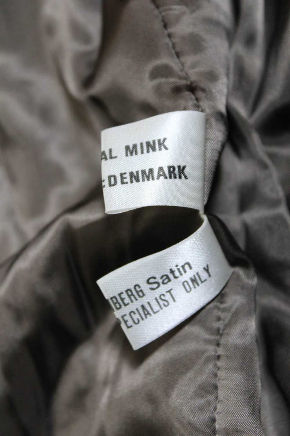 Saga Mink Womens Mink Fur Collared Long Sleeved O… - image 6
