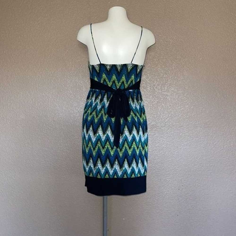 Ally B. Y2K green and blue chevron dress  Size sm… - image 3