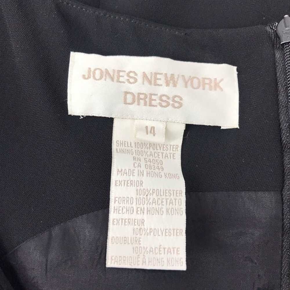 VINTAGE JONES NEW YORK LITTLE BLACK MINI DRESS 90… - image 2