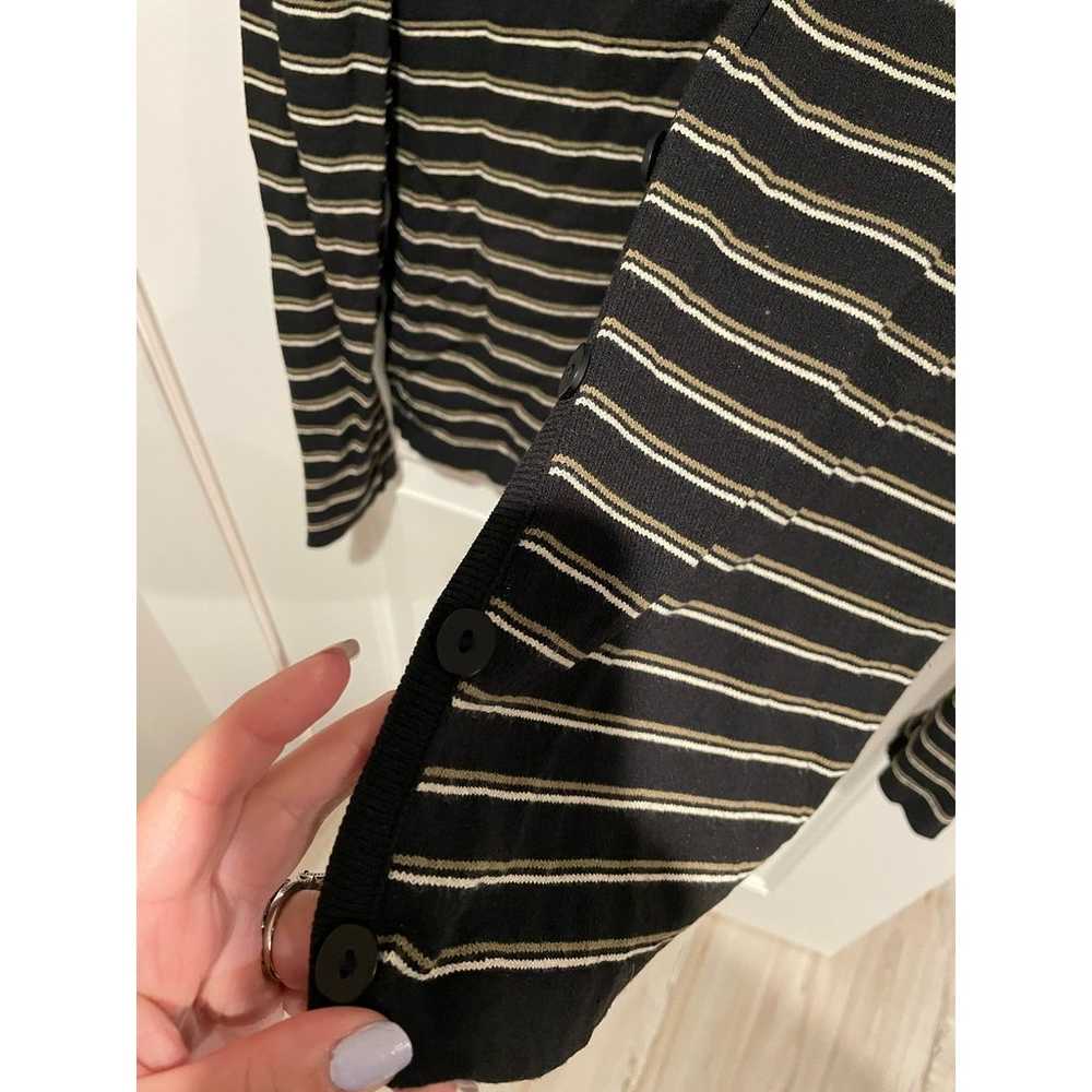 Vintage Lacoste v neck striped cardigan size 8 / … - image 5