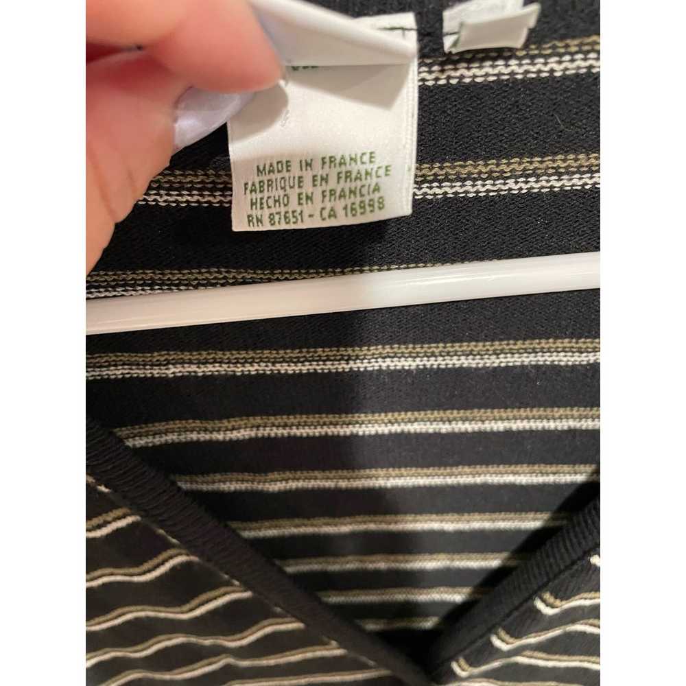 Vintage Lacoste v neck striped cardigan size 8 / … - image 7