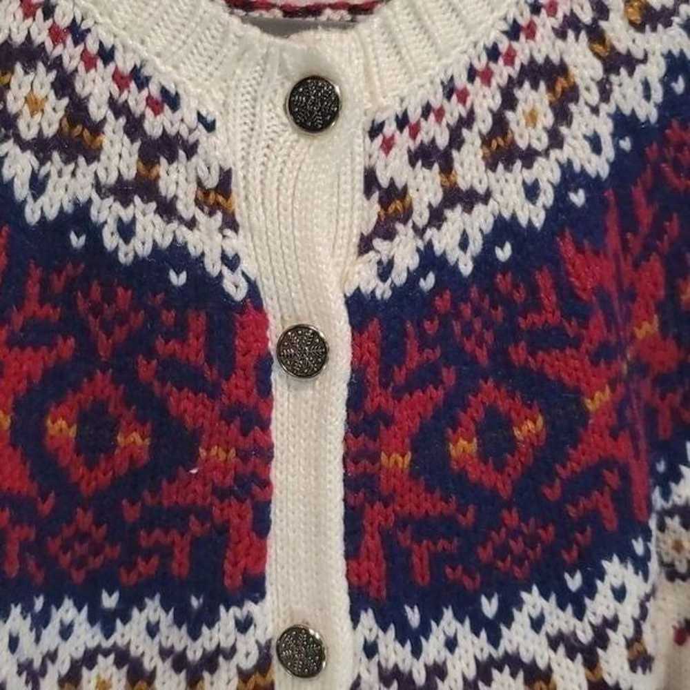 Vintage Northern Isles acrylic button front cardi… - image 4