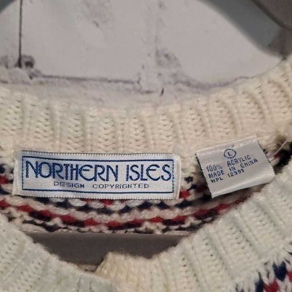 Vintage Northern Isles acrylic button front cardi… - image 6