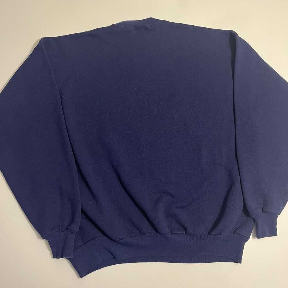 Women’s Vintage Blue Sweatshirt Hand Embroidered … - image 6