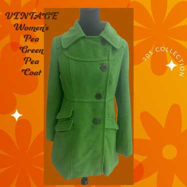 Vintage women’s Pea Green Pea Coat