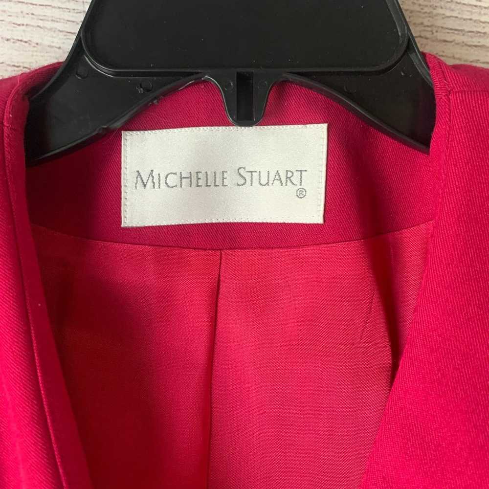 Vintage Michelle Stuart Pink Blazer Jacket Asymme… - image 10