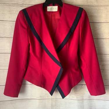 Vintage Michelle Stuart Pink Blazer Jacket Asymme… - image 1