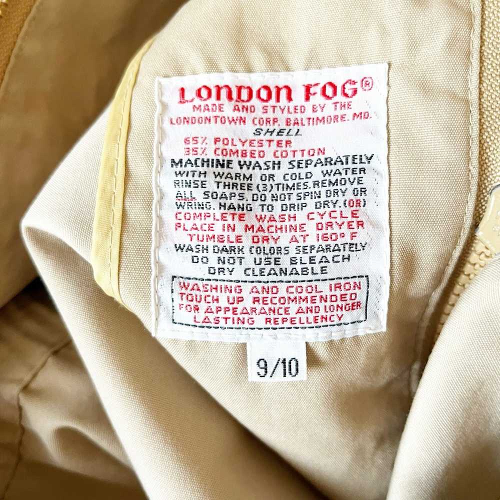 London Fog Womens Zip Up Hooded Jacket Size 9/10 … - image 12