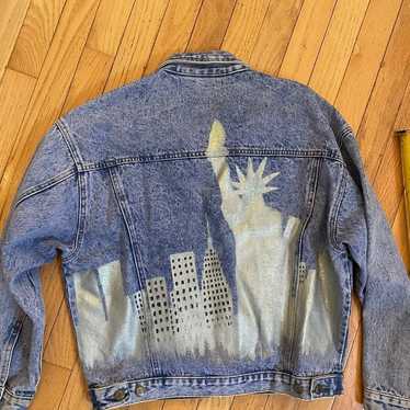 Vintage Women’s Bill Blass medium jean jacket wit… - image 1