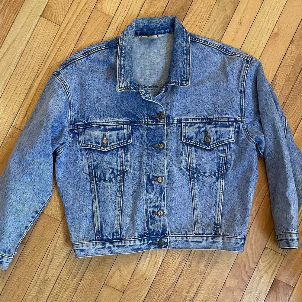 Vintage Women’s Bill Blass medium jean jacket wit… - image 2