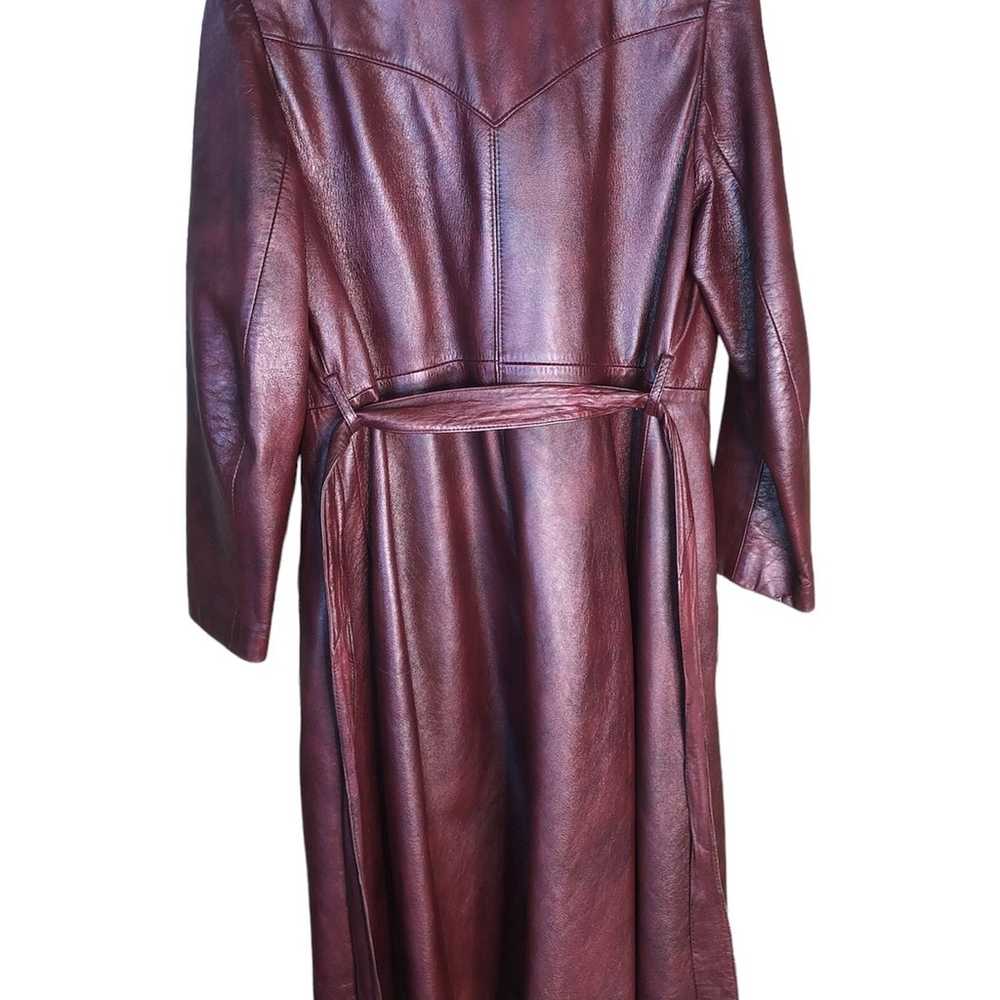 Ami Leather Ltd belted coat - image 3