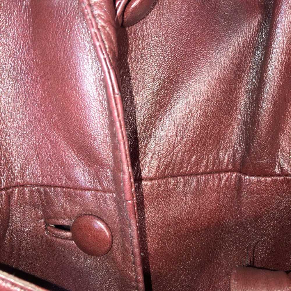 Ami Leather Ltd belted coat - image 6