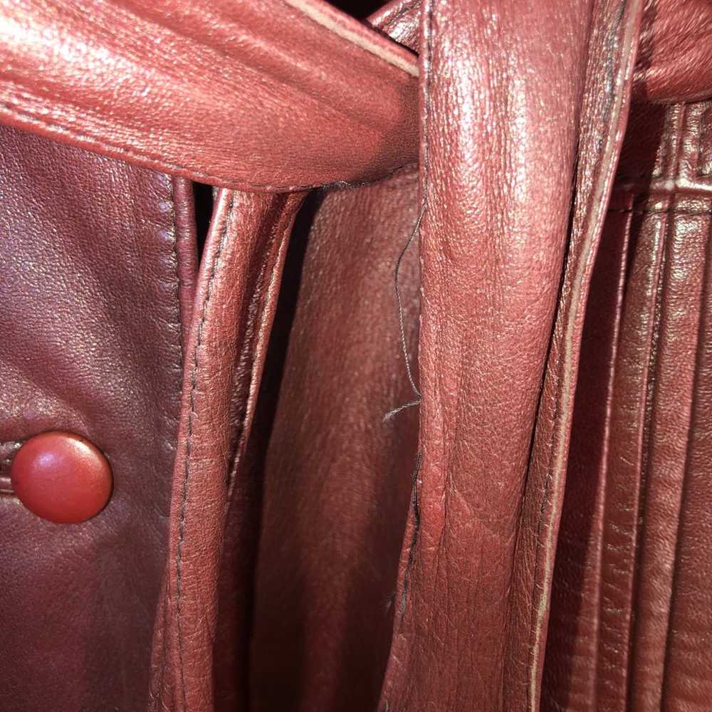 Ami Leather Ltd belted coat - image 7